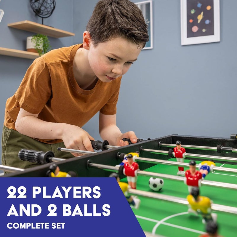 Power Play Powerplay 3ft Football Table, Mini Table Football Game for Kids & Adults, Compact & Portable, Easy Storage, Gift for Boys and Girls - Image 3